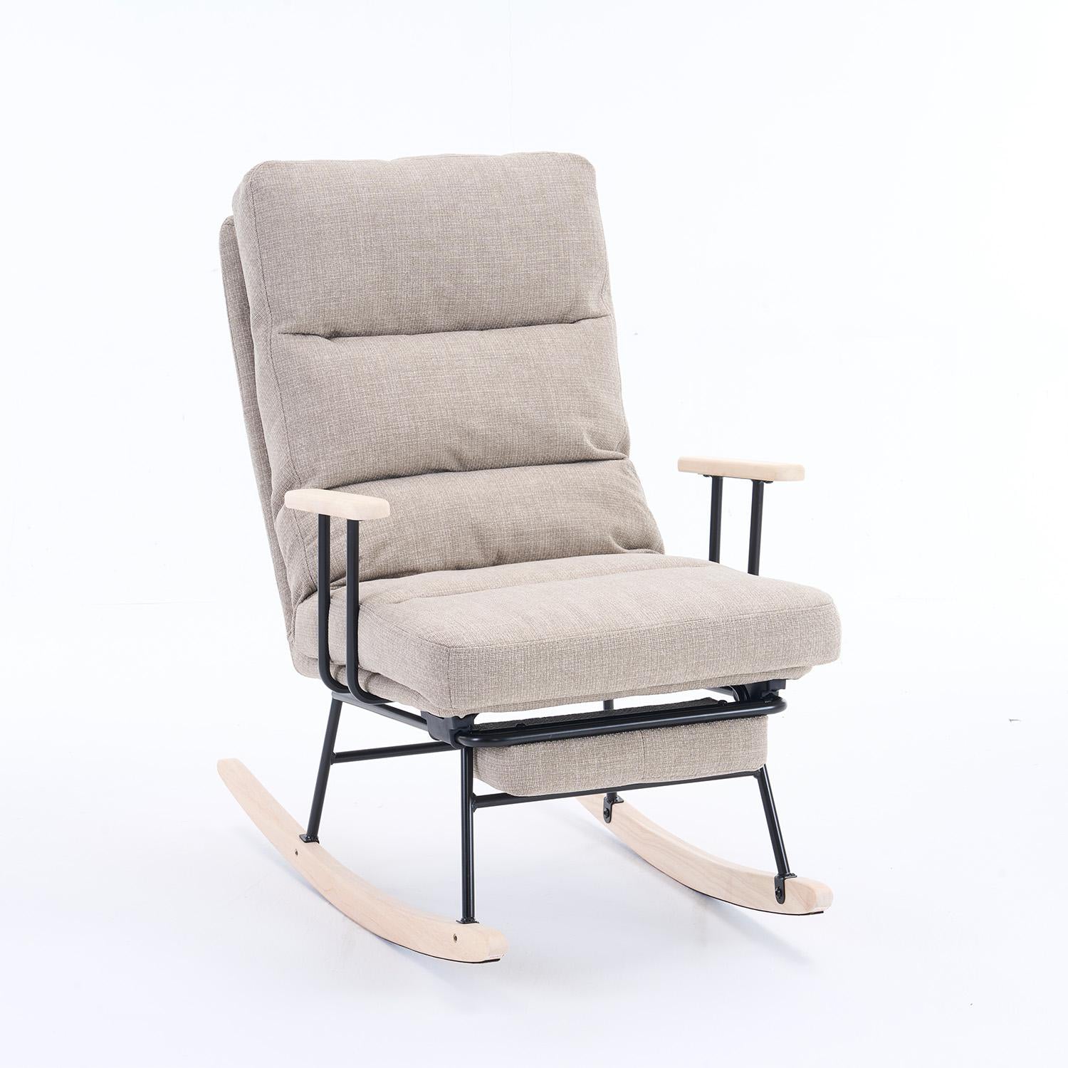 Mecedora Reclinable Iris Lino Beige