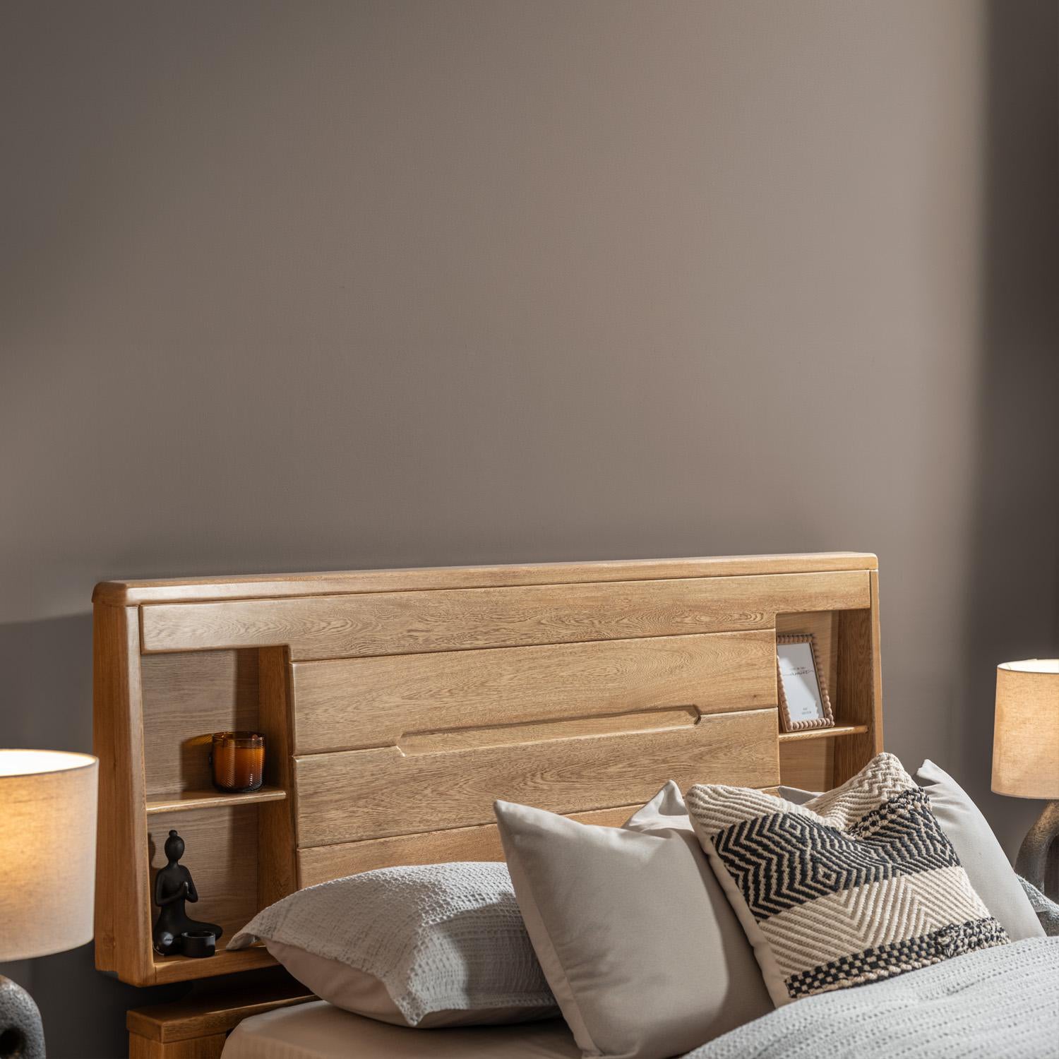 Cama  Queen Dublin Roble Natural
