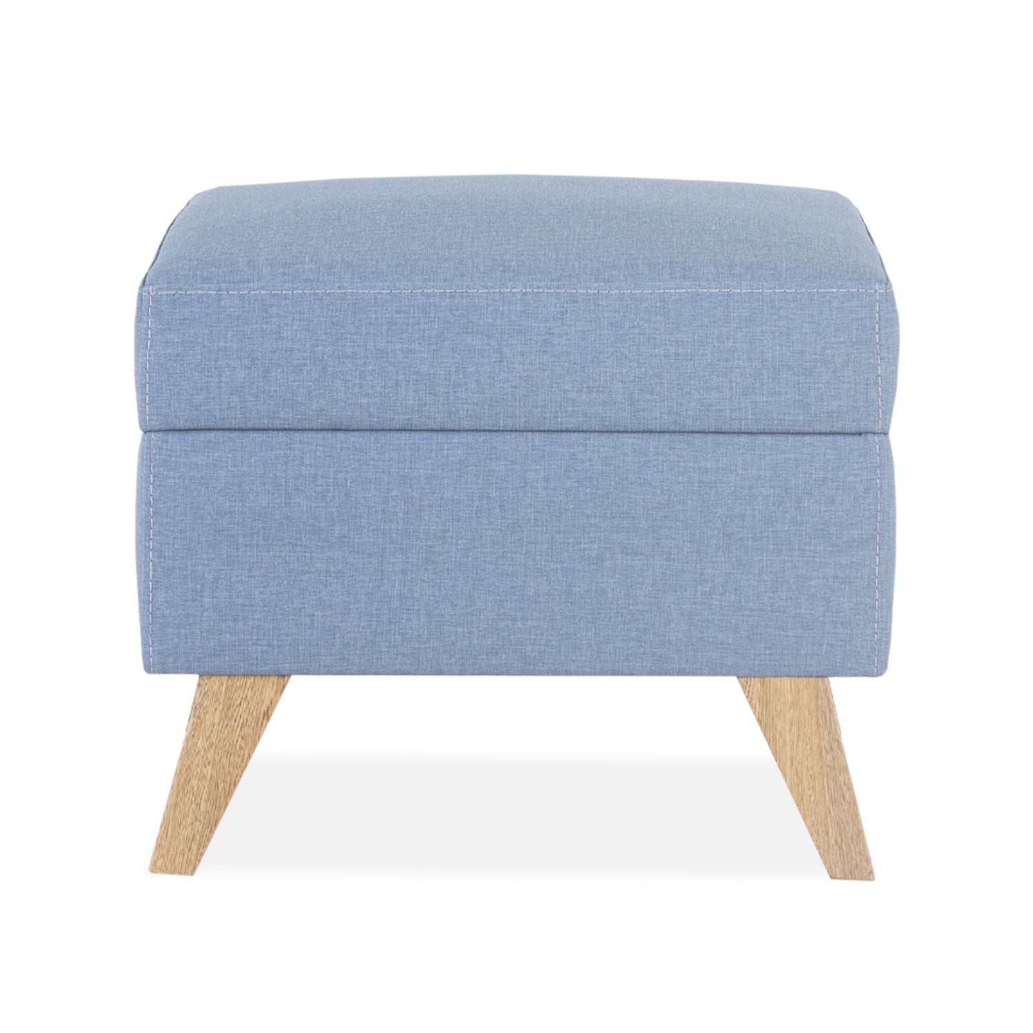 Puff Milan Eurolino Azul, Natural