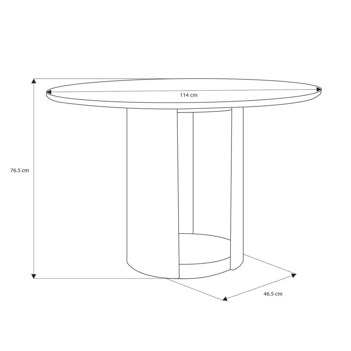 Comedor 4 Puestos Ginebra Eurolino Blanco, Off White y Champaña