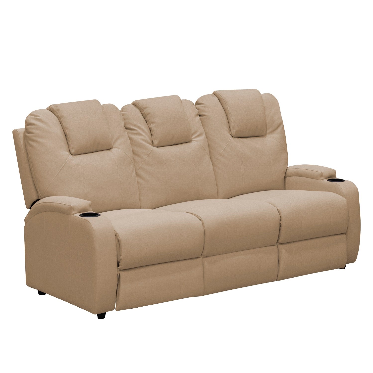 Sofá Reclinable 3 Puestos Matti  Eurolino Marfil