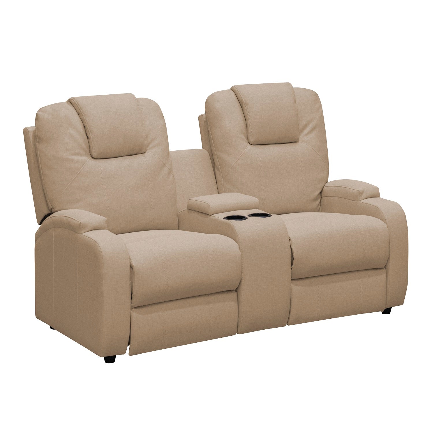 Sofá Reclinable 2 Puestos Matti Eurolino Marfil