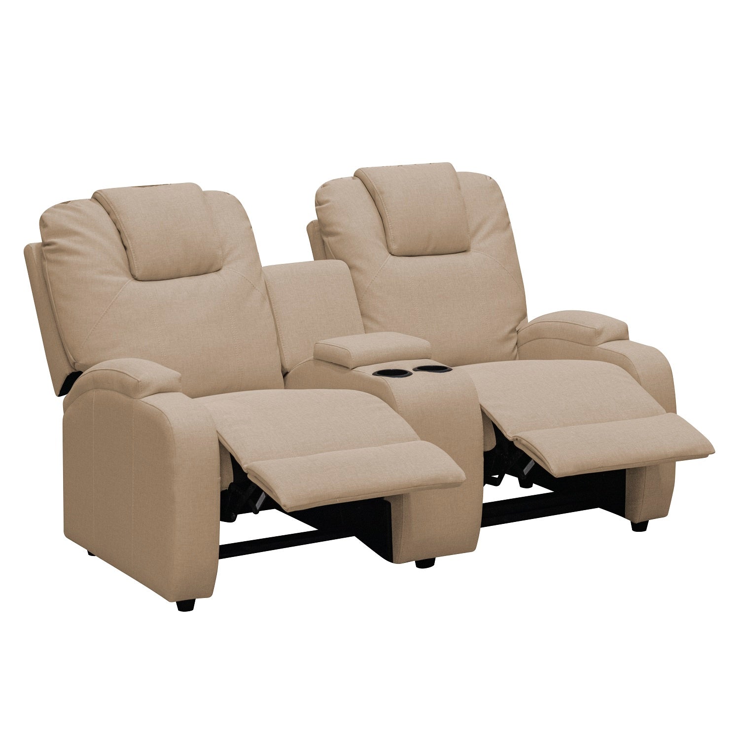 Sofá Reclinable 2 Puestos Matti Eurolino Marfil