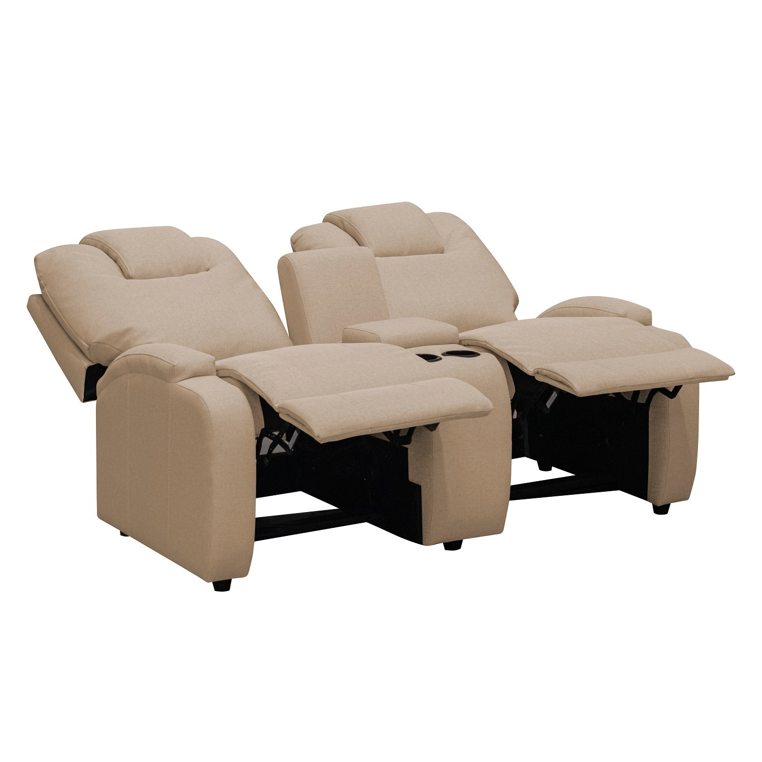 Sofá Reclinable 2 Puestos Matti Eurolino Marfil