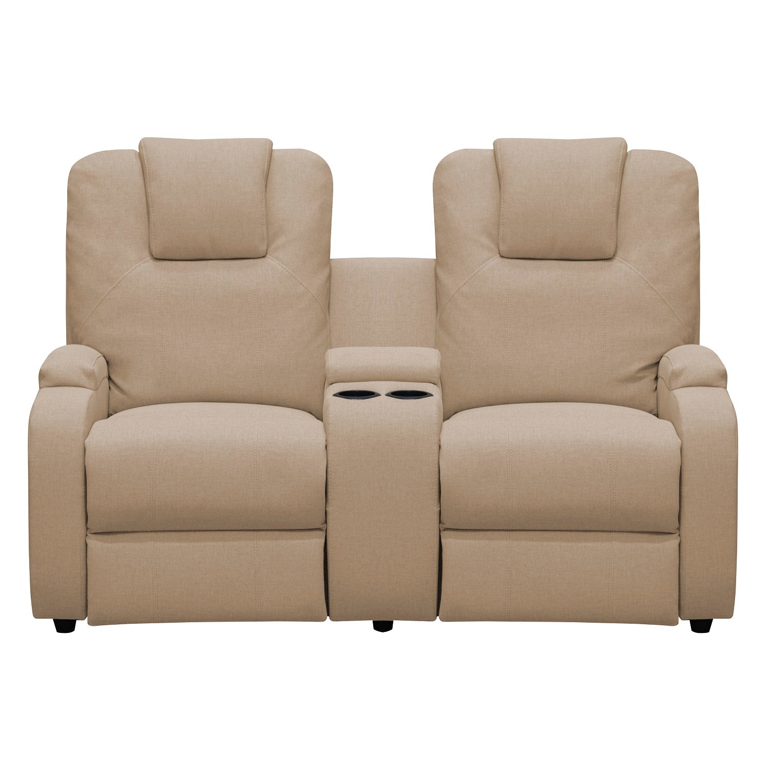 Sofá Reclinable 2 Puestos Matti Eurolino Marfil