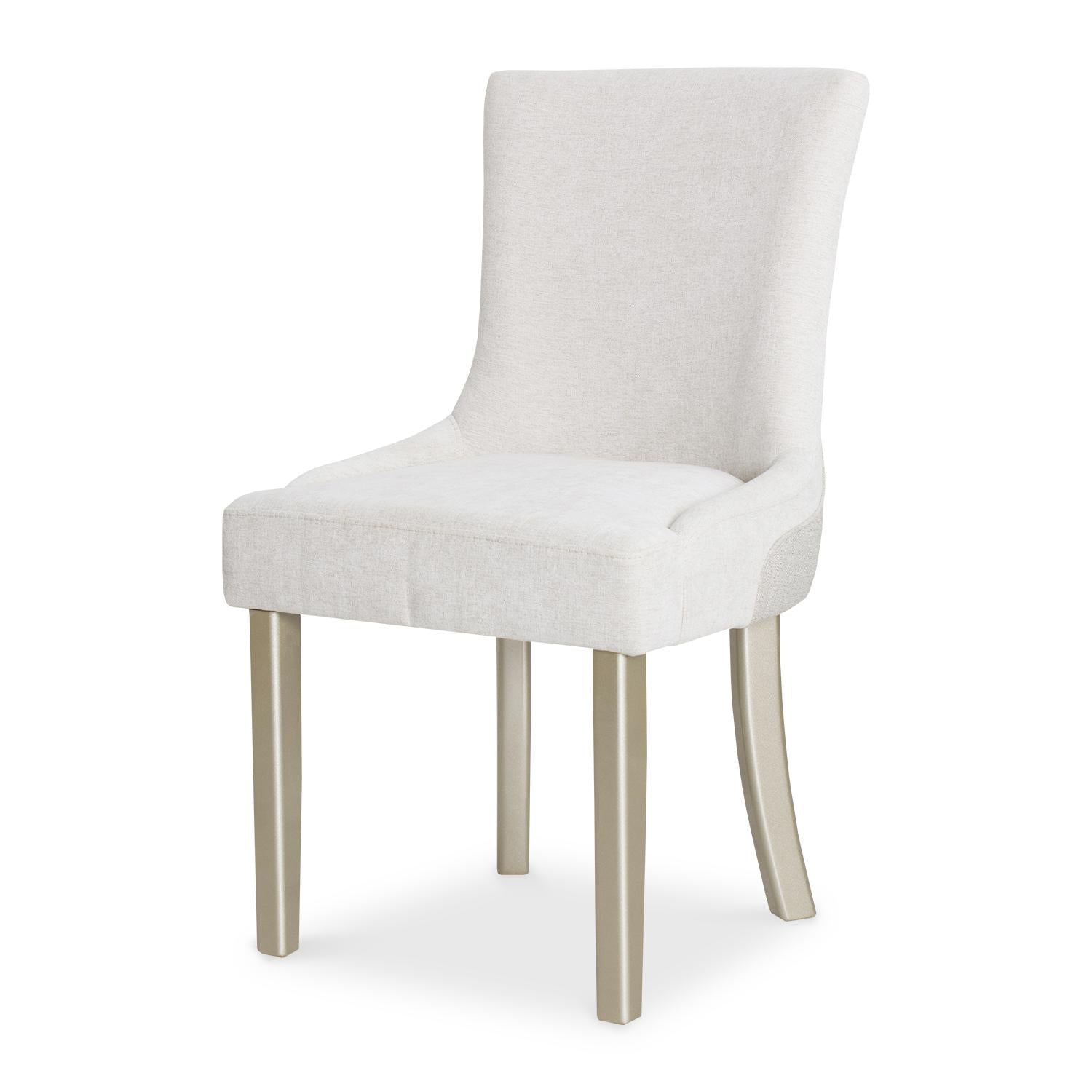 Comedor 4 Puestos Firence Lino Touch Almendra, Verona Beige, Champaña, Off White