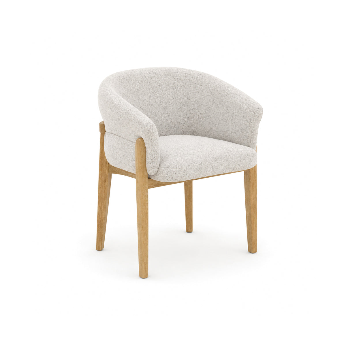 Comedor 4 Puestos Serrat Boucle Aurum Plata,Natural