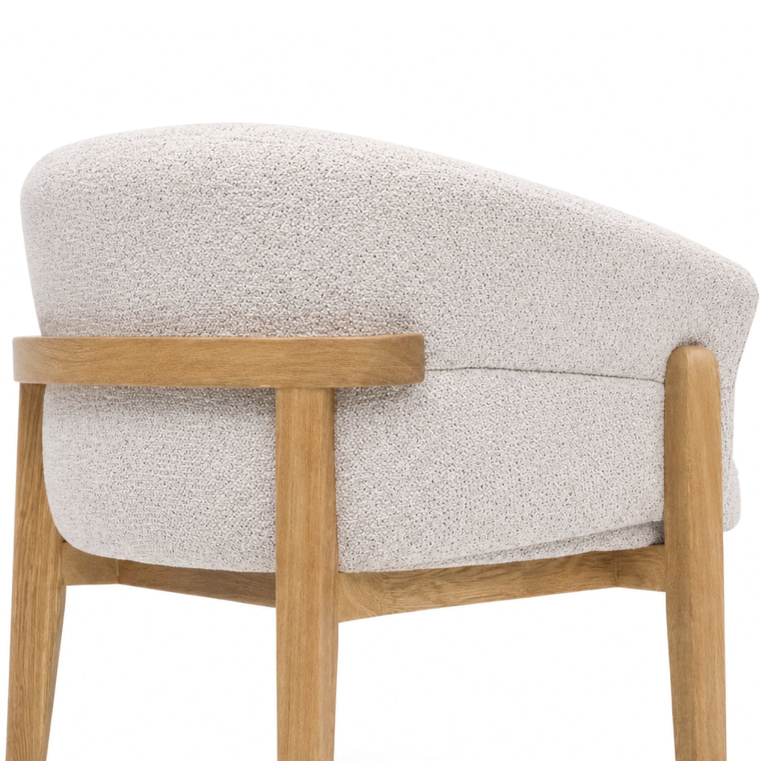 Comedor 4 Puestos Serrat Boucle Aurum Plata,Natural