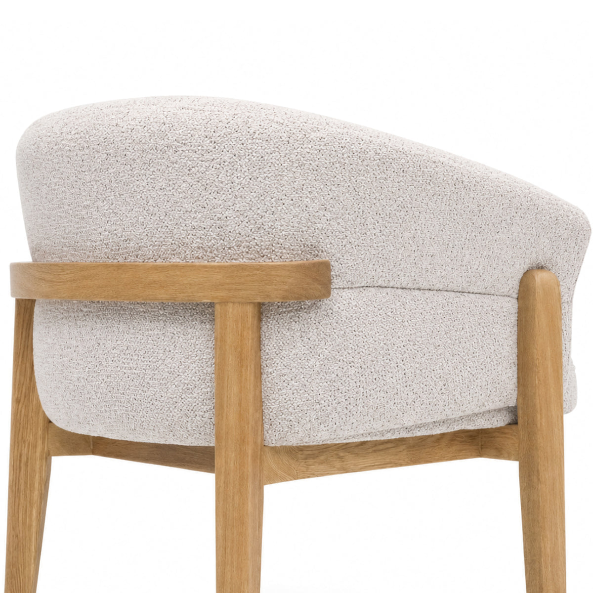 Comedor 4 Puestos Serrat Boucle Aurum Plata,Natural