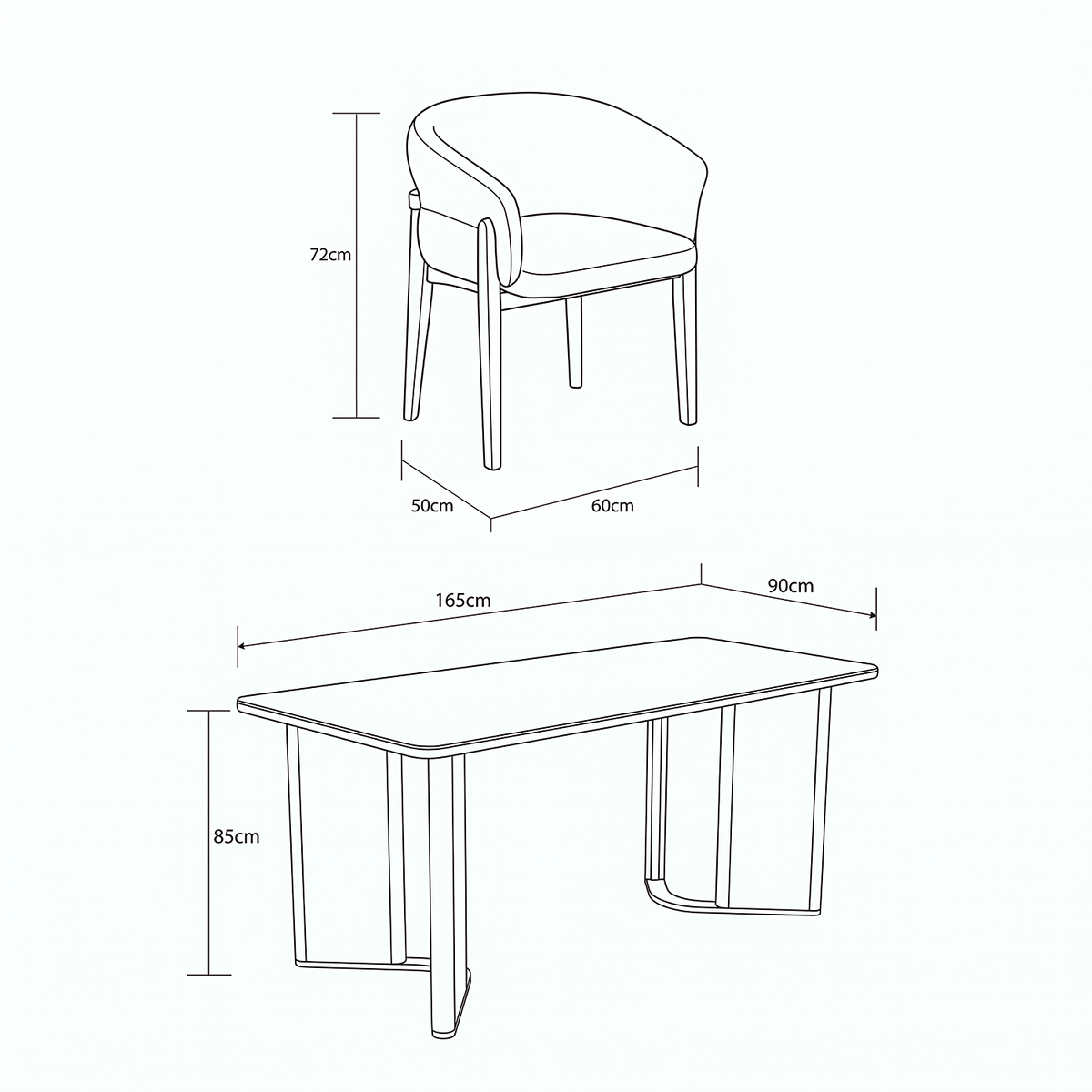Comedor 4 Puestos Serrat Boucle Aurum Plata,Natural