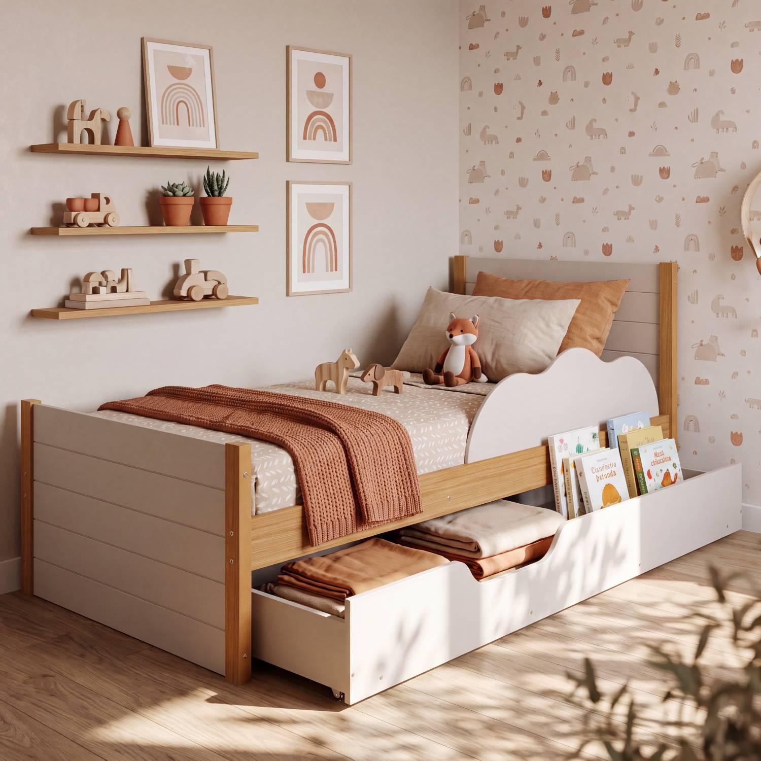 Cama Nido 1.00 Gerry Natural, Off White