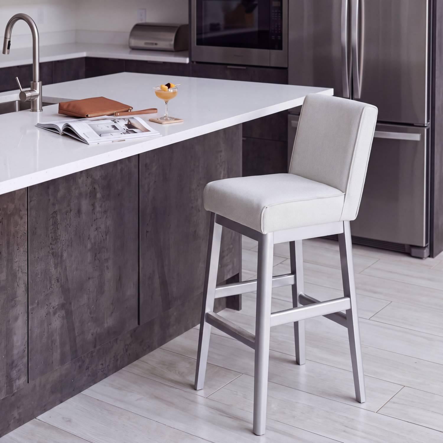 Set X2 Silla Bar Gael Eurocuero Gaira, Plata