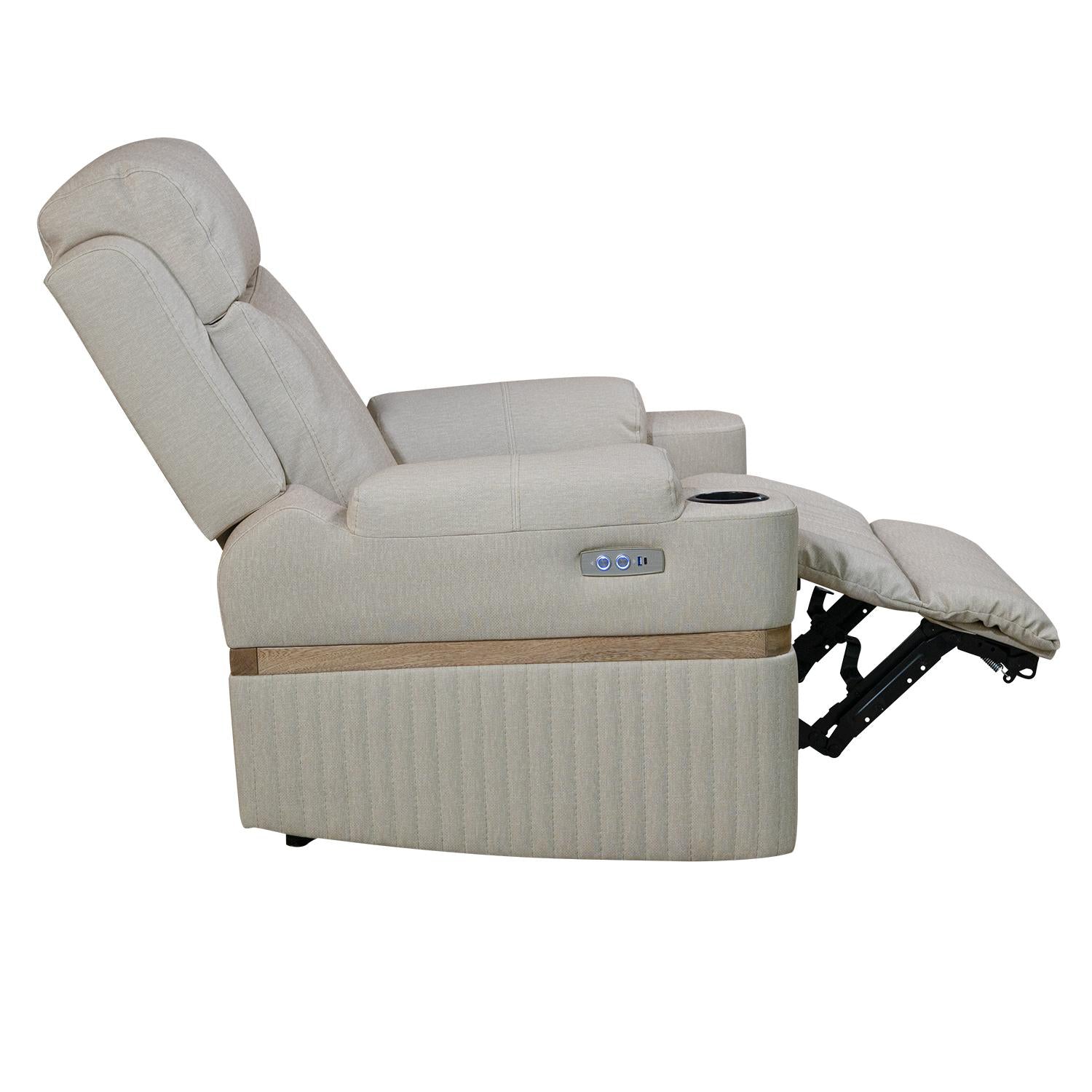 Silla Reclinable Dior Eurolino Marbella Beige Natural, Eléctrica