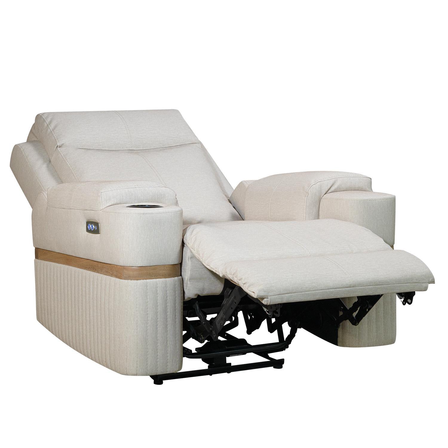 Silla Reclinable Dior Eurolino Marbella Beige Natural, Eléctrica