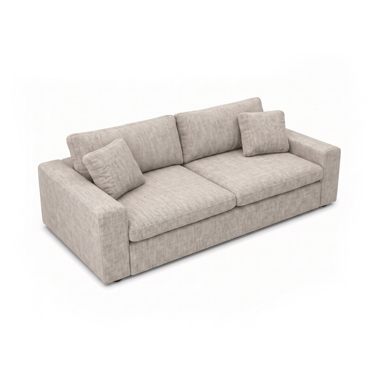 Sofá 3 Puestos Creta Boucle Aurum Taupe