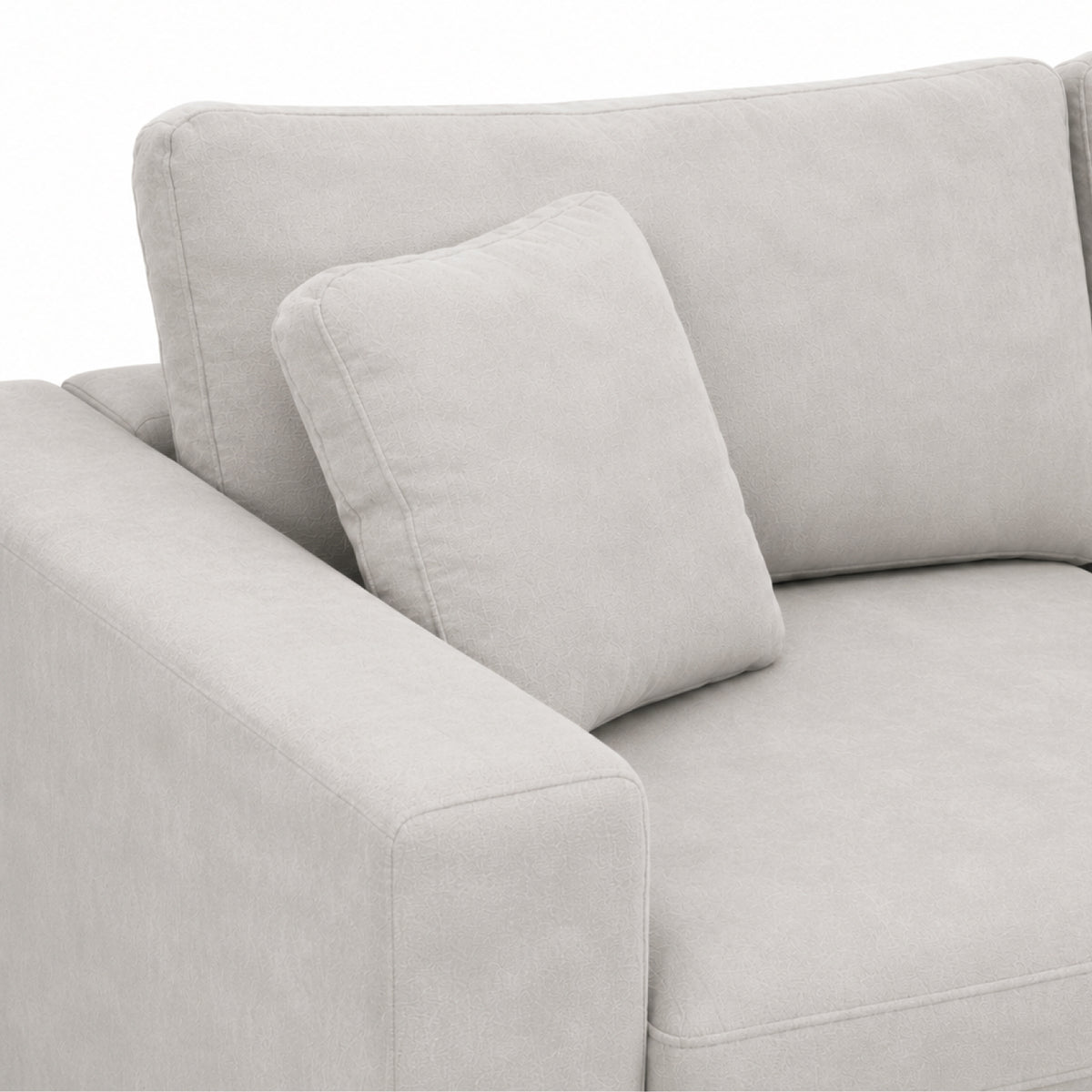 Sofá 3 Puestos Creta Velvet Impetu Beige