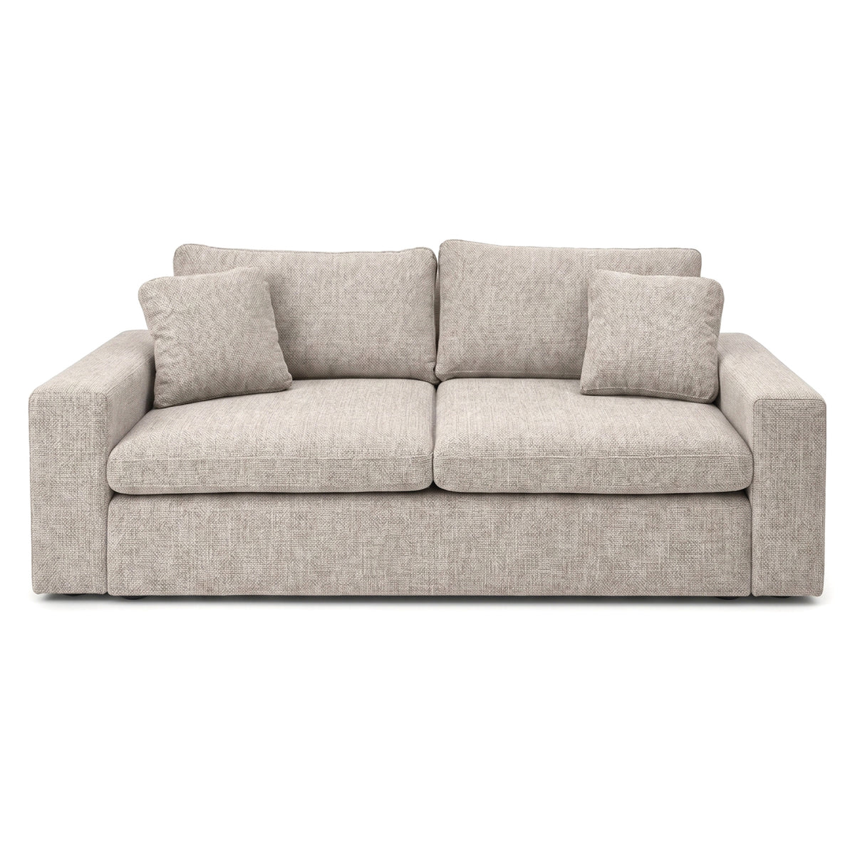Sofá 2 Puestos Creta Boucle Aurum Taupe