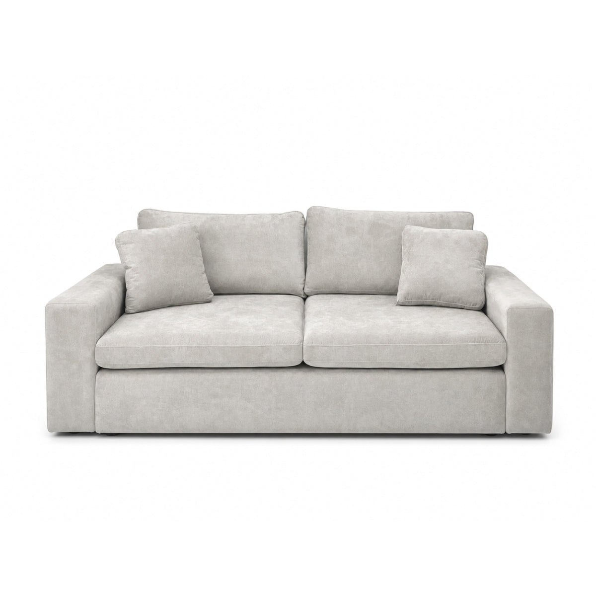 Sofá 2 Puestos Creta Velvet Impetu Beige 1.8 m