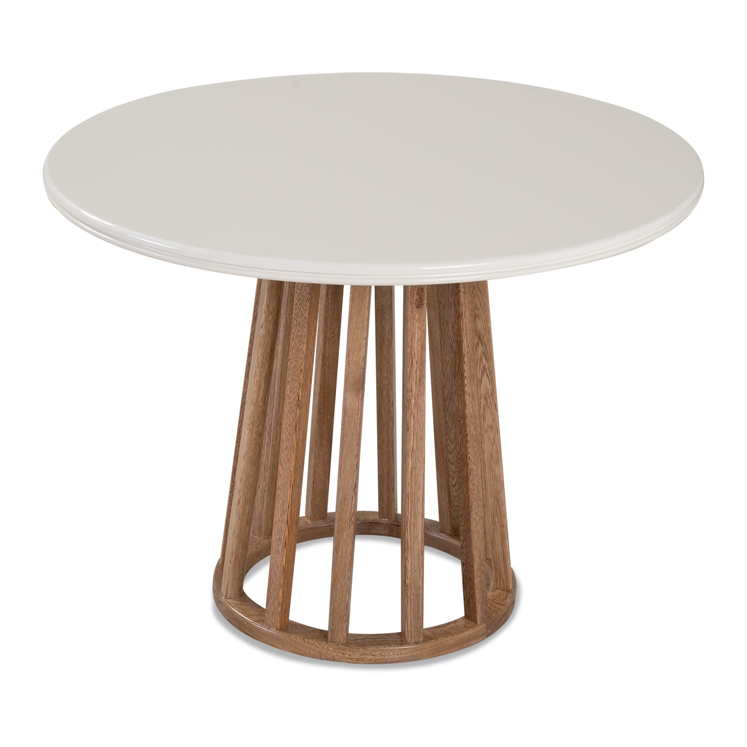 Mesa De Centro Alec Off White, Natural Cono