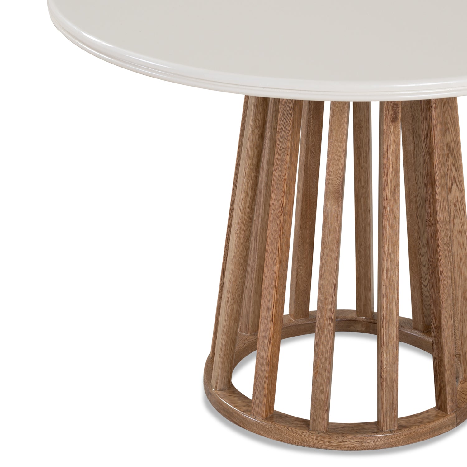 Mesa De Centro Alec Off White, Natural Cono