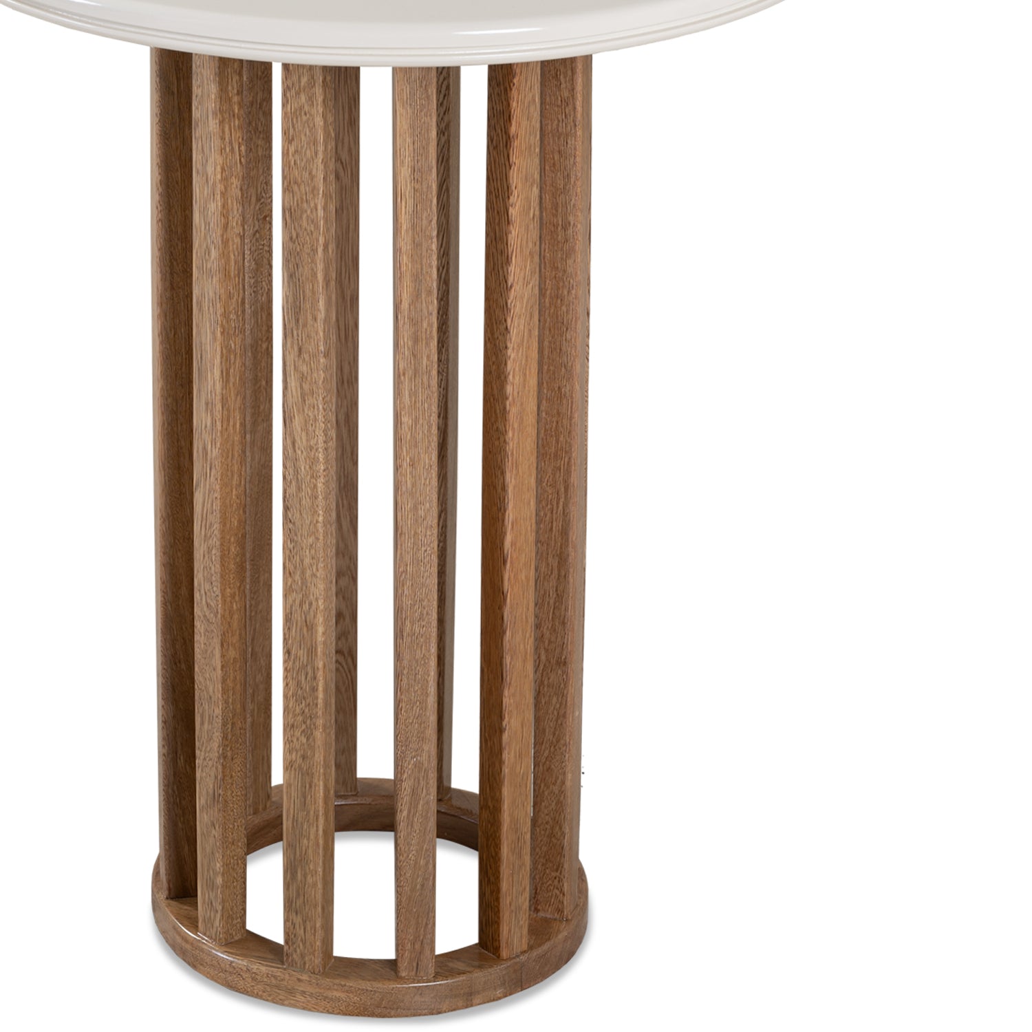 Mesa Auxiliar Alec Off White, Natural