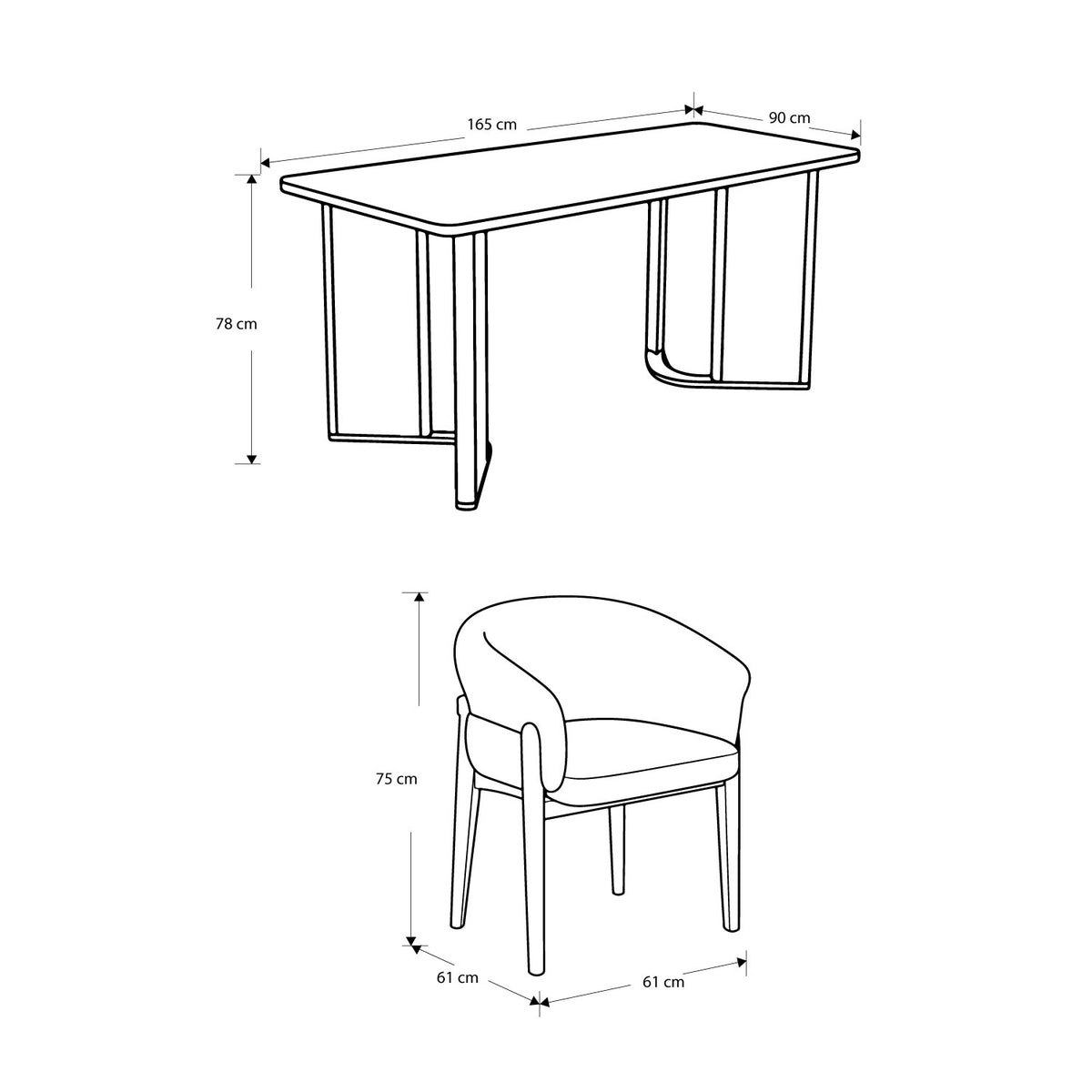 Comedor 6 Puestos Serrat Boucle Aurum Plata, Natural