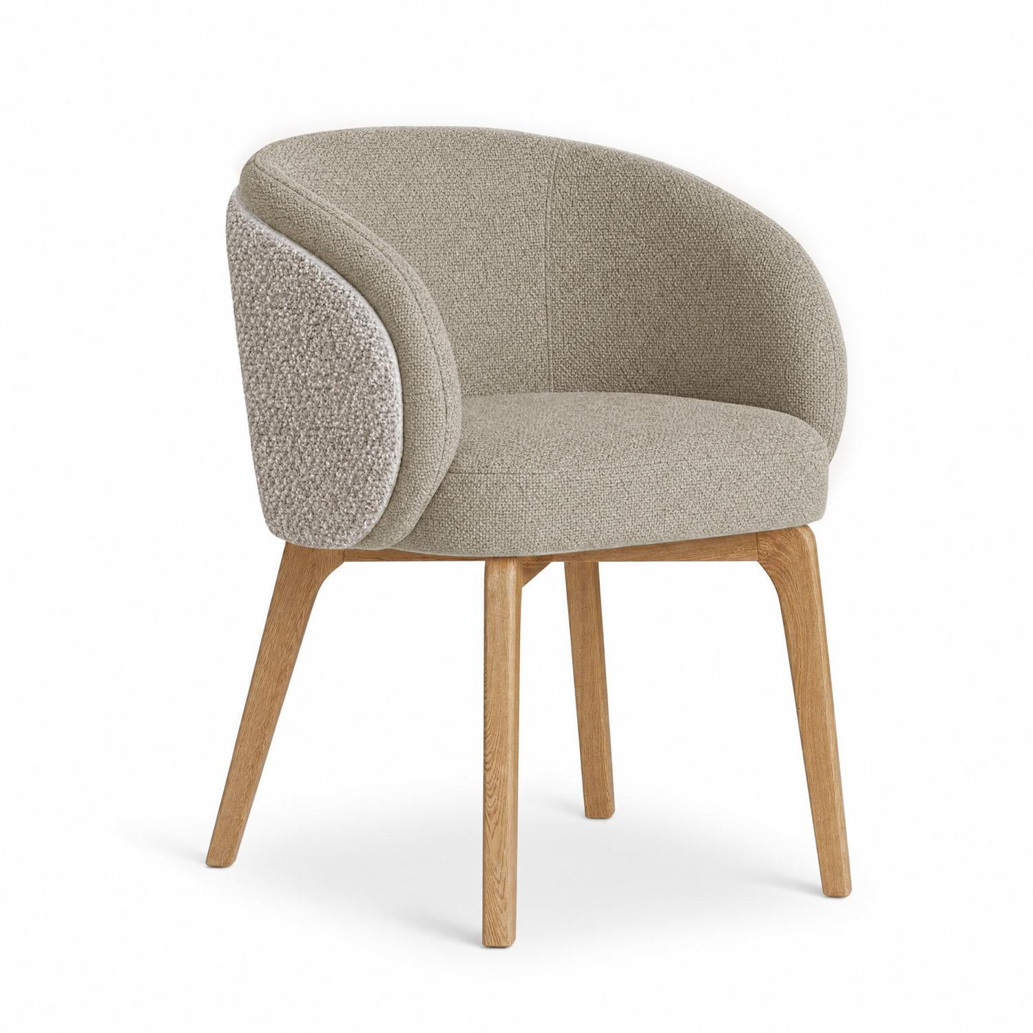 Comedor 6 Puestos Vitta Velvet Impetu Beige, Natural