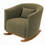 Mecedora Atenea Boucle Dotty Verde, Natural