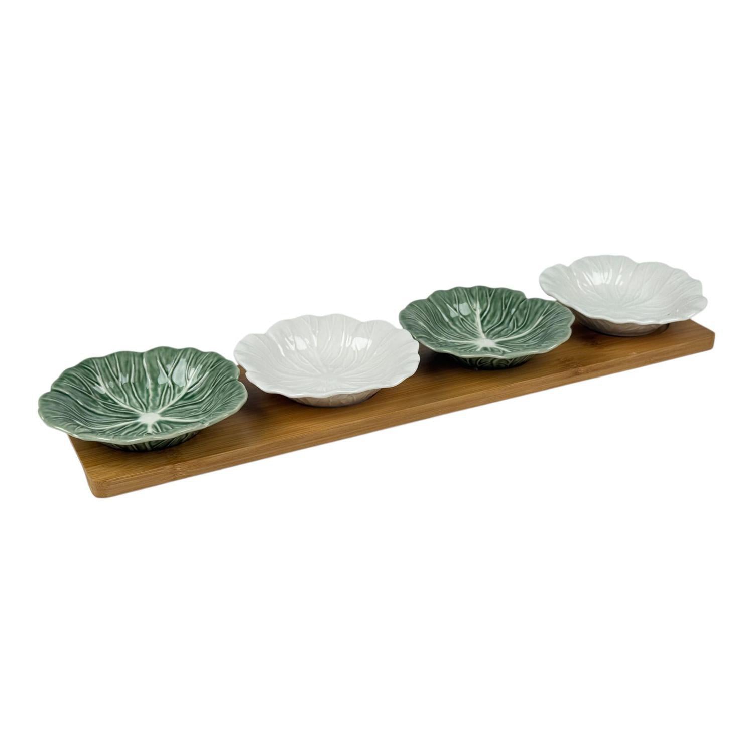 Bandeja 10.5X44.5X3.5 Verd/Blan 4Pz F253