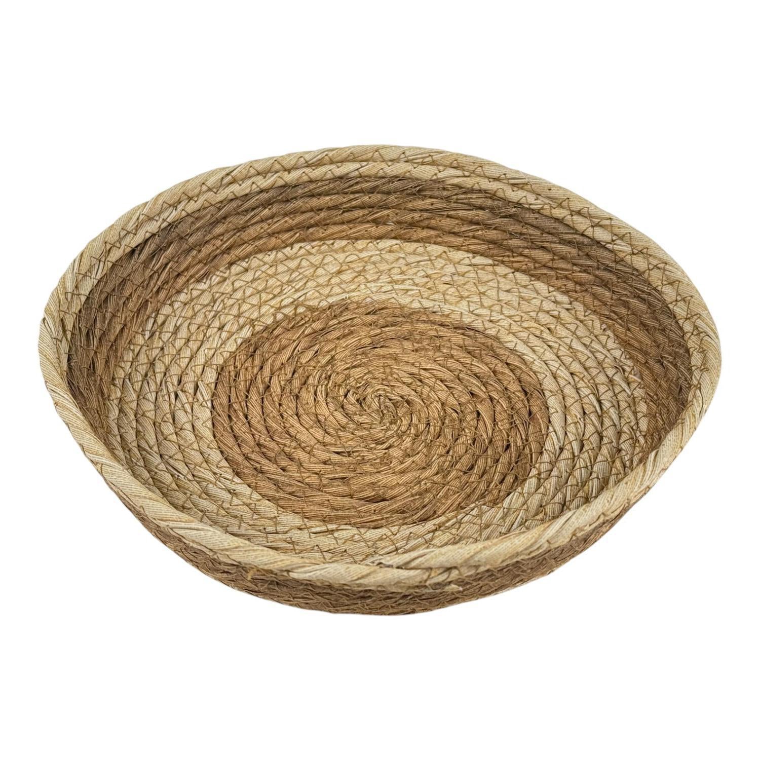 Cesta 23X4X20Cm Café Tejida F253