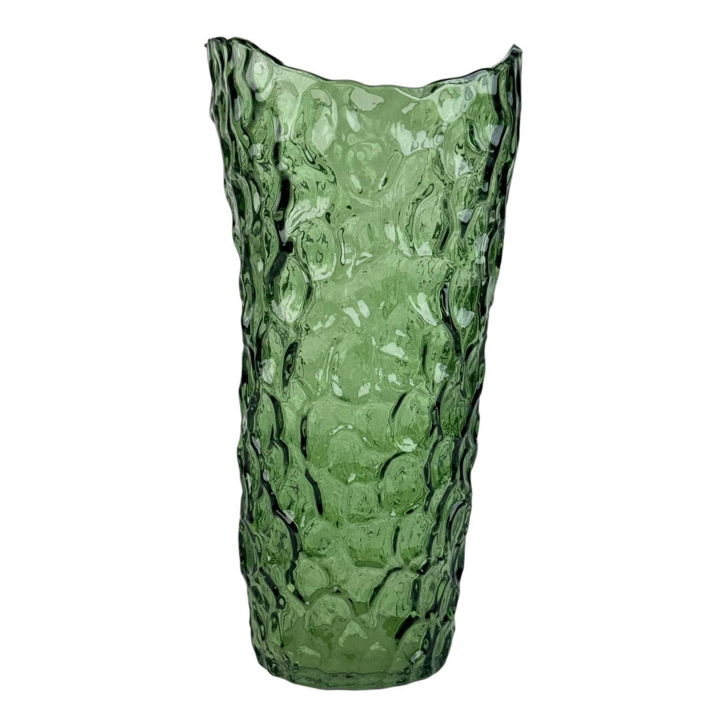 Jarron 30X14.5Cm Verde Irregular F253