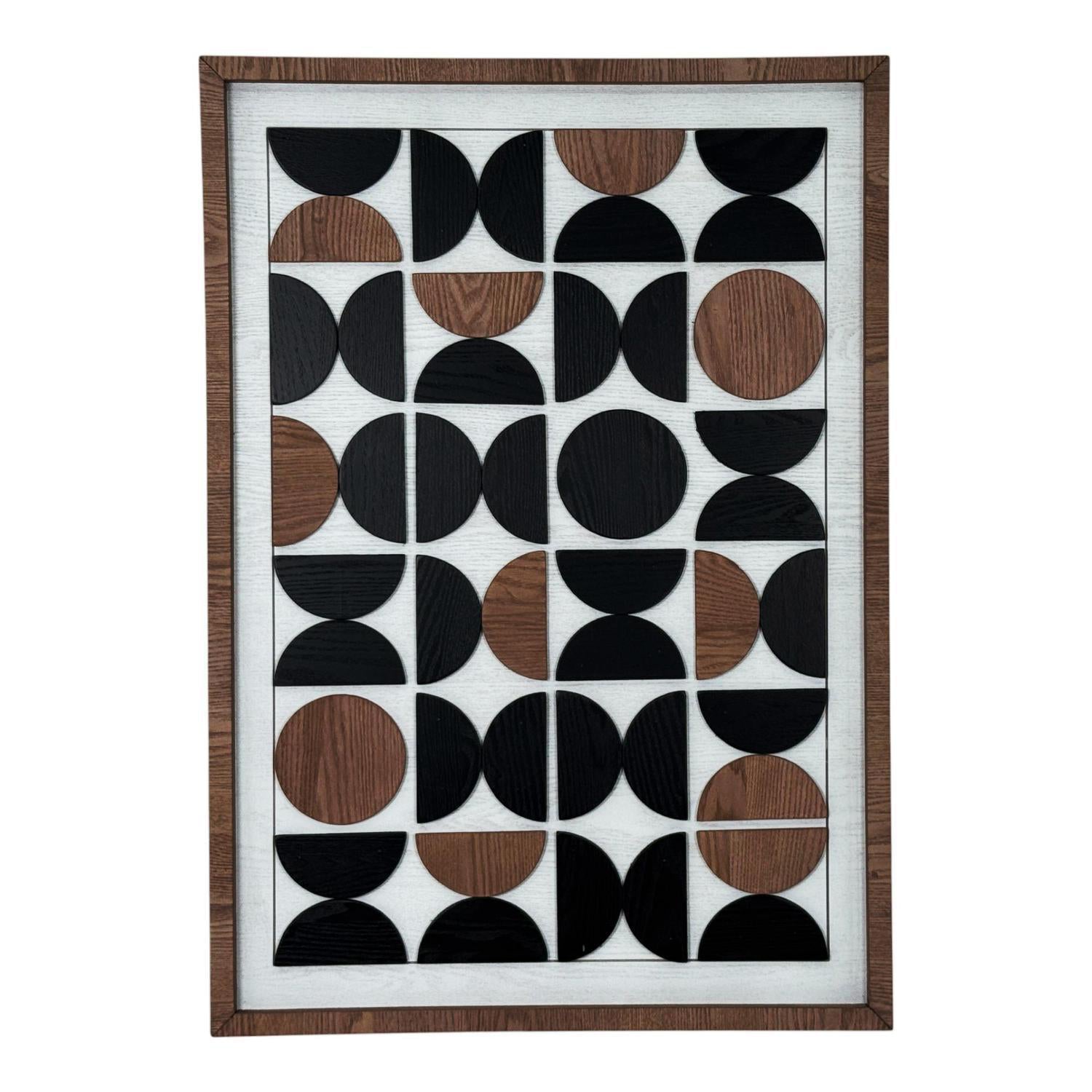 Cuadro 57X2X81.5 Neg/Café Geometric F253