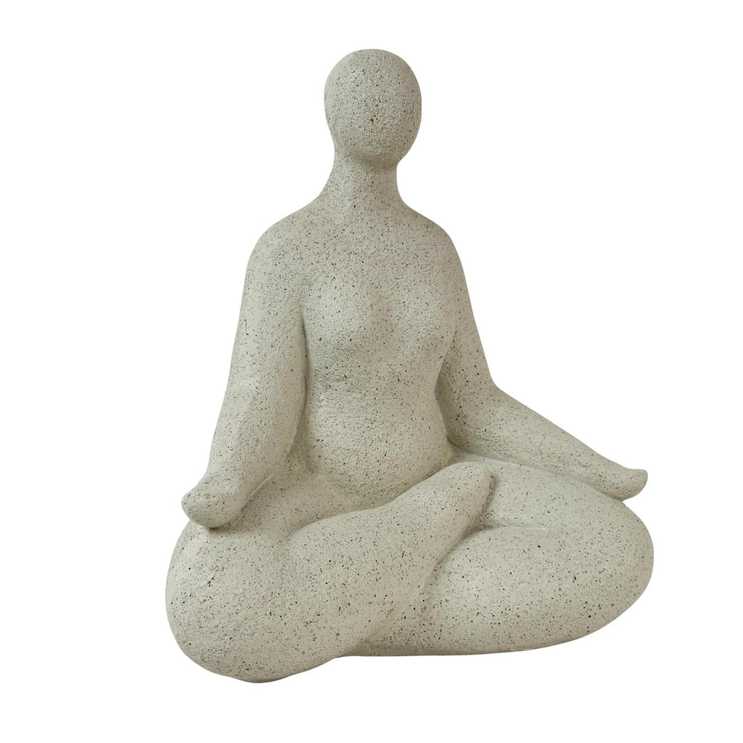 Figura19.5X11X17.5Cm Crema Yoga F253