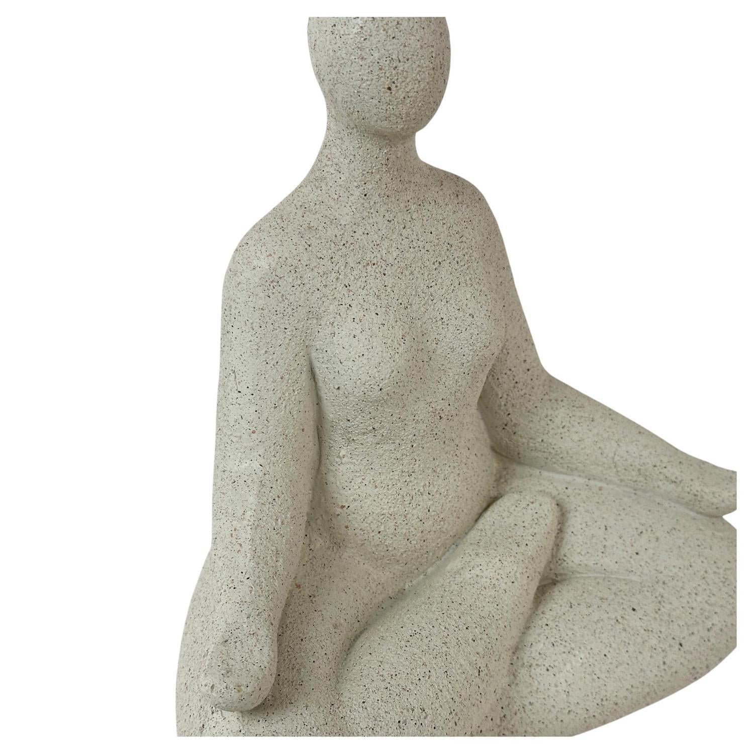 Figura19.5X11X17.5Cm Crema Yoga F253