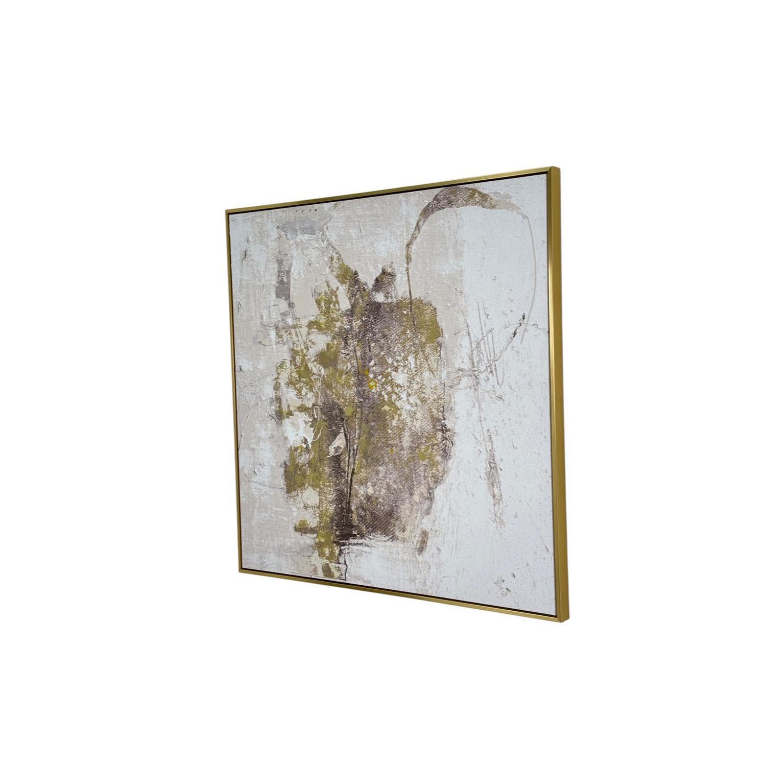 Cuadro 102.6X102.6X4.3Cm Dorado Abs F253