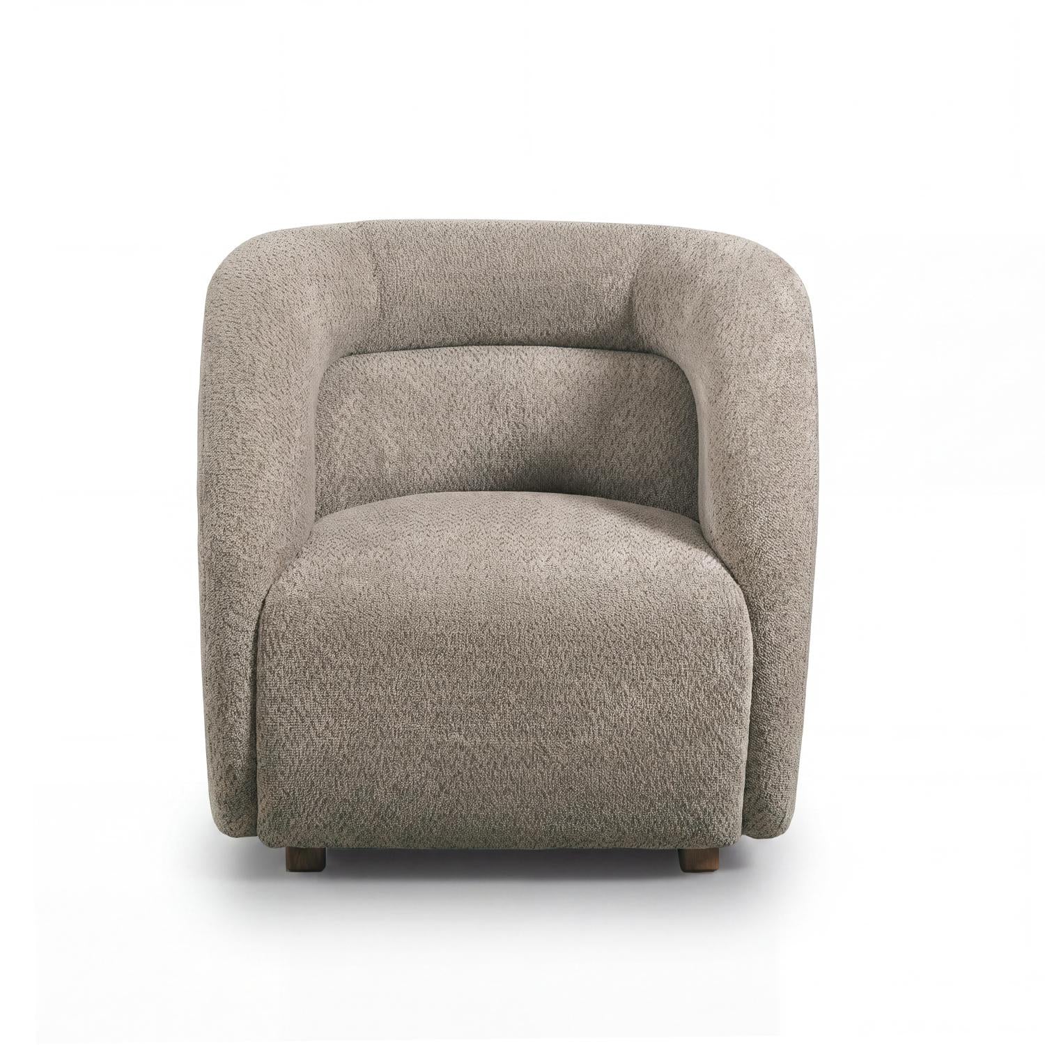 Poltrona Vitta Boucle Dotty Mocca, Natural