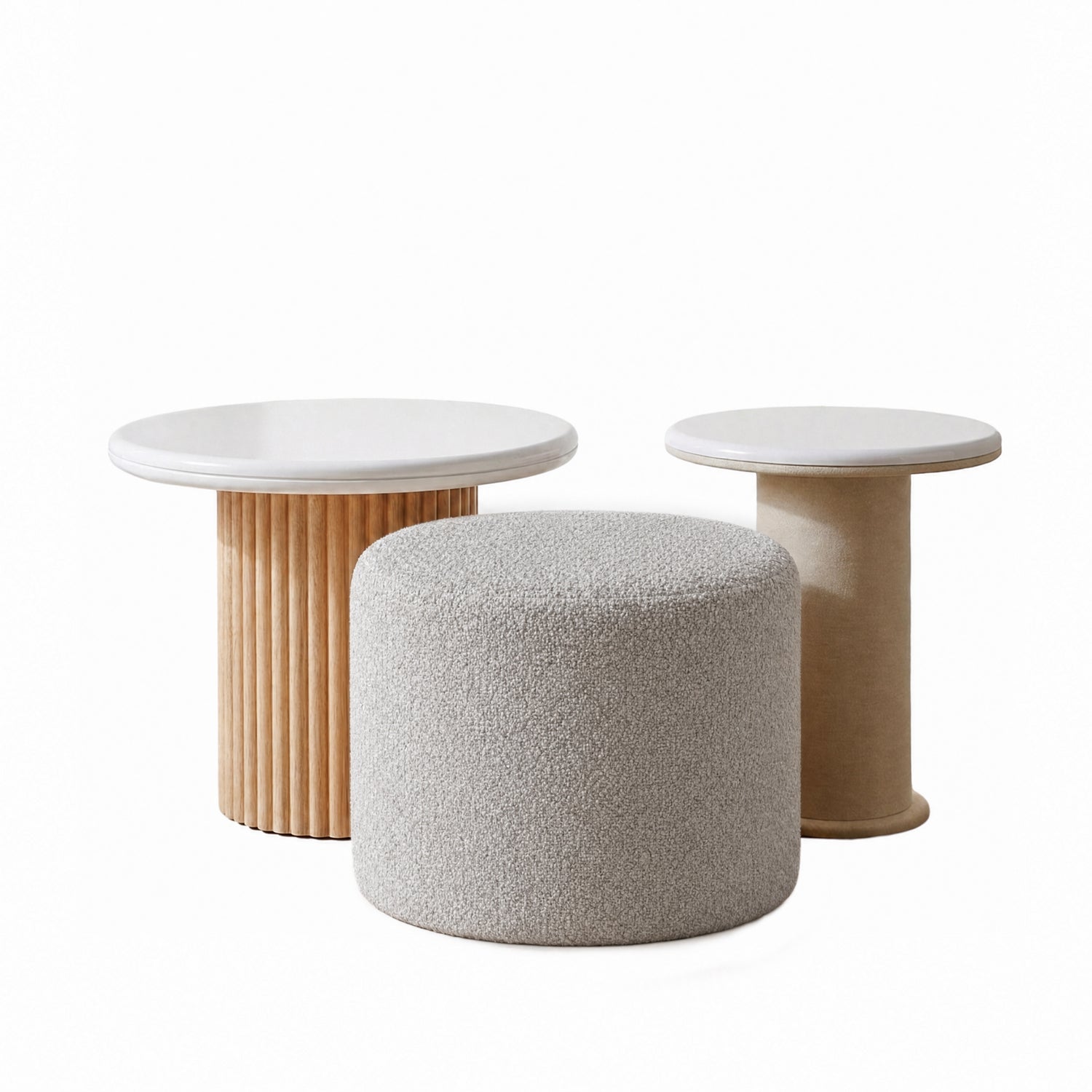 Puff Kaira Boucle Dotty Mocca