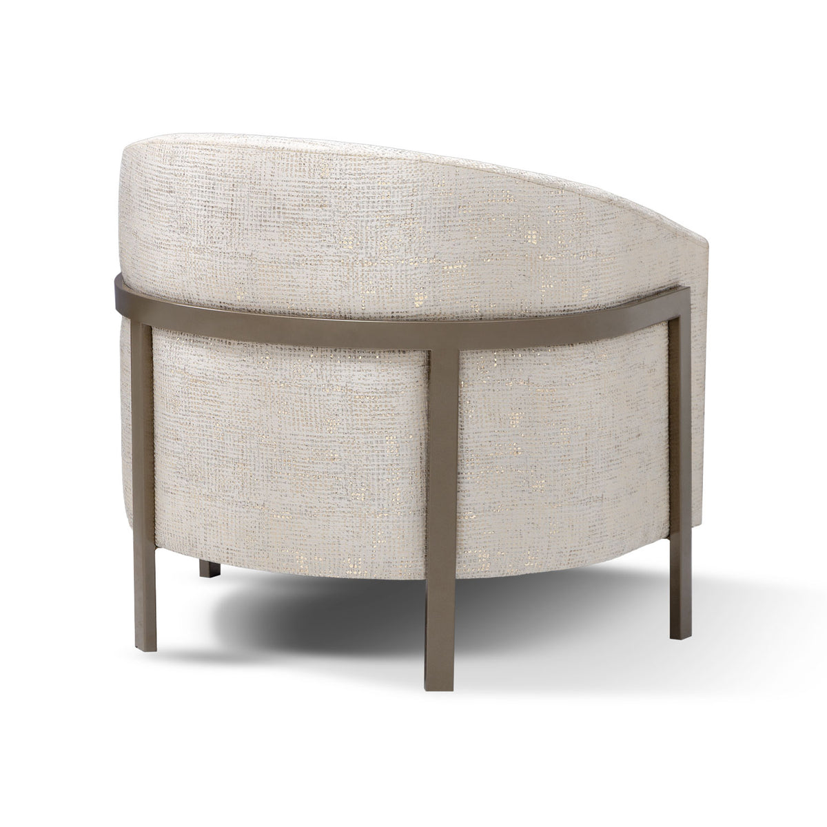 Poltrona Berlin Jacquard Tribal Beige, Bronce