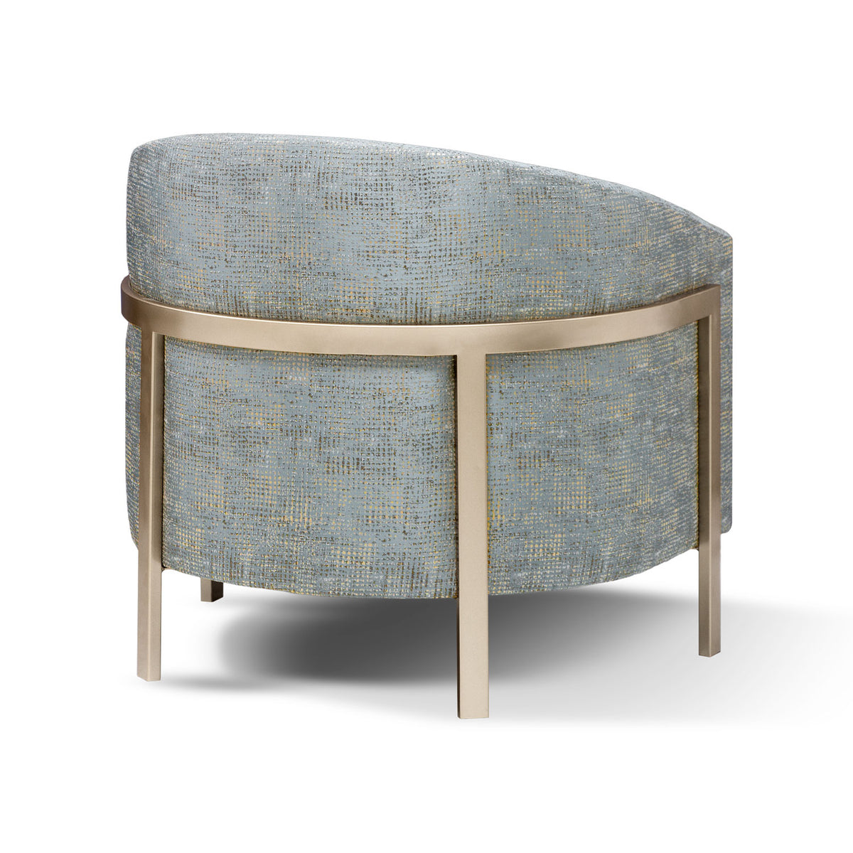 Poltrona Berlin Jacquard Tribal Eucalipto, Champaña