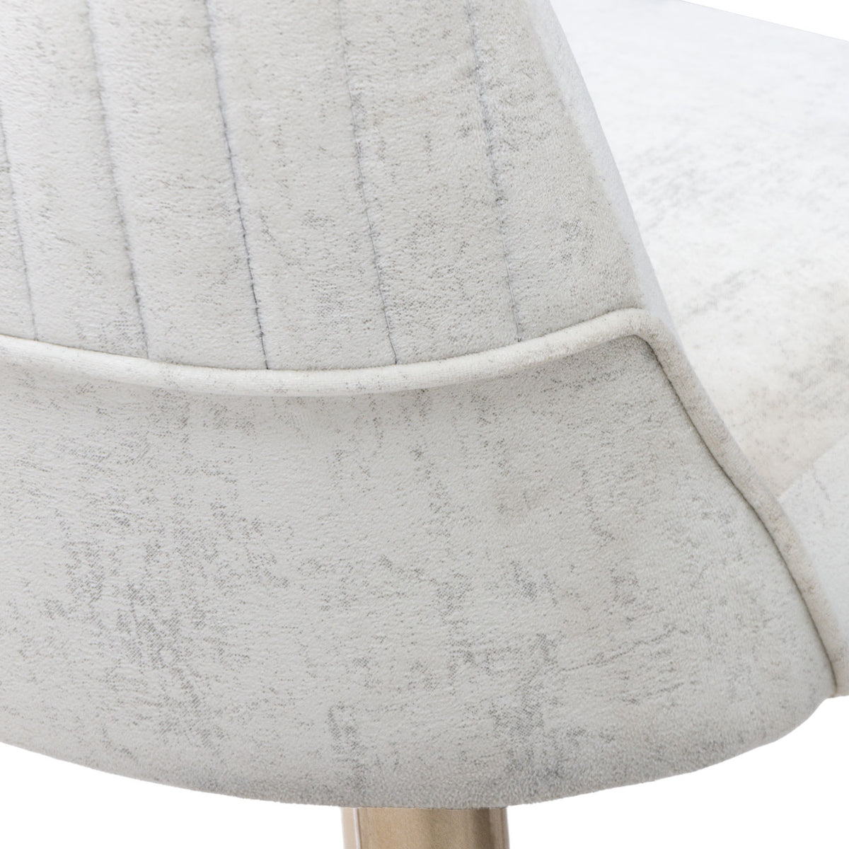 Silla Bar Bonn Velvet Prisma Crema, Champaña