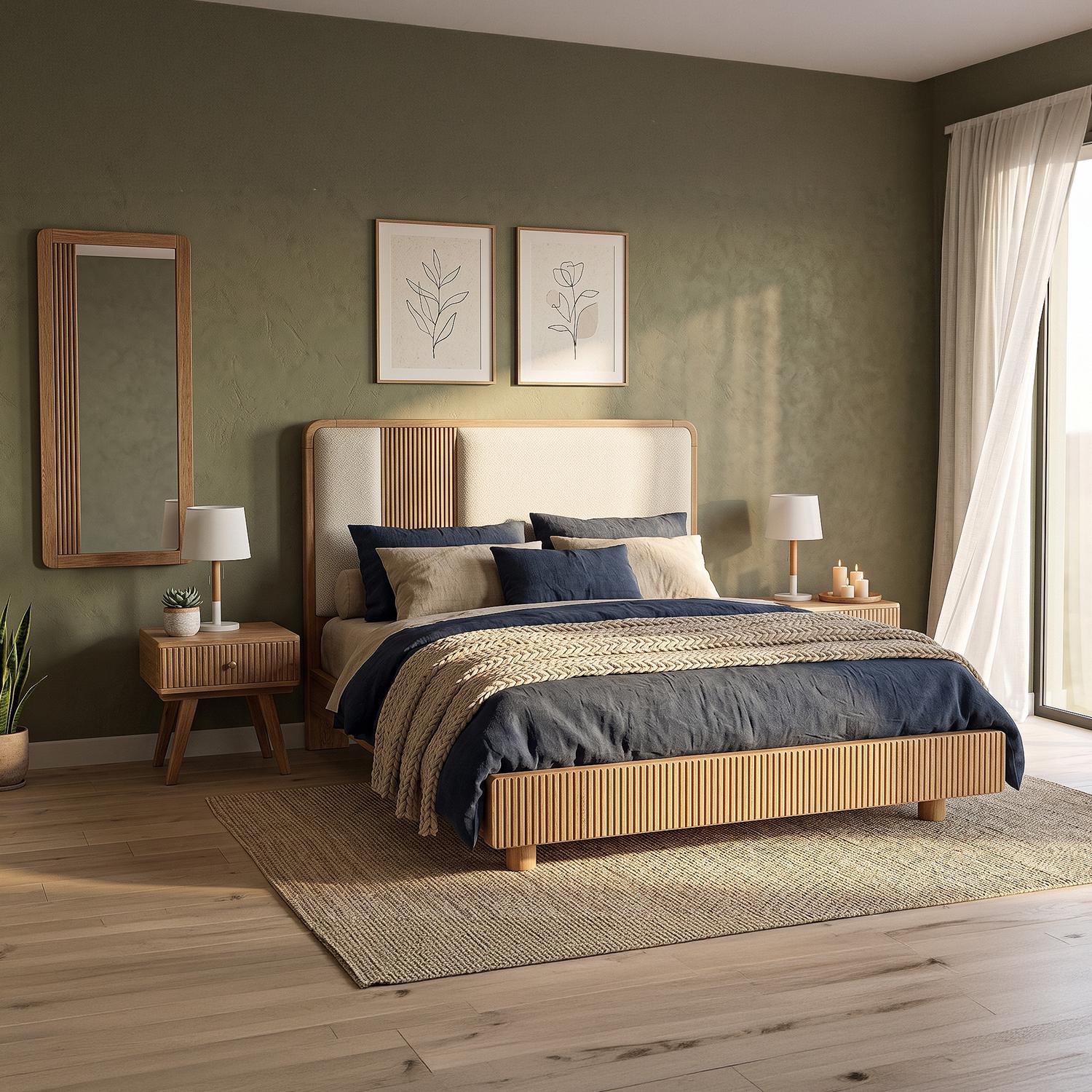 Cama Doble Connor Eurolino Arena Natural