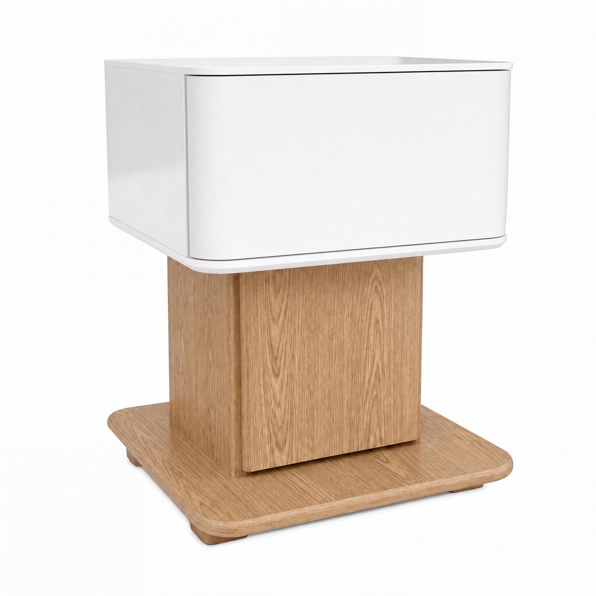 Mesa de Noche Porthos Natural Derecho