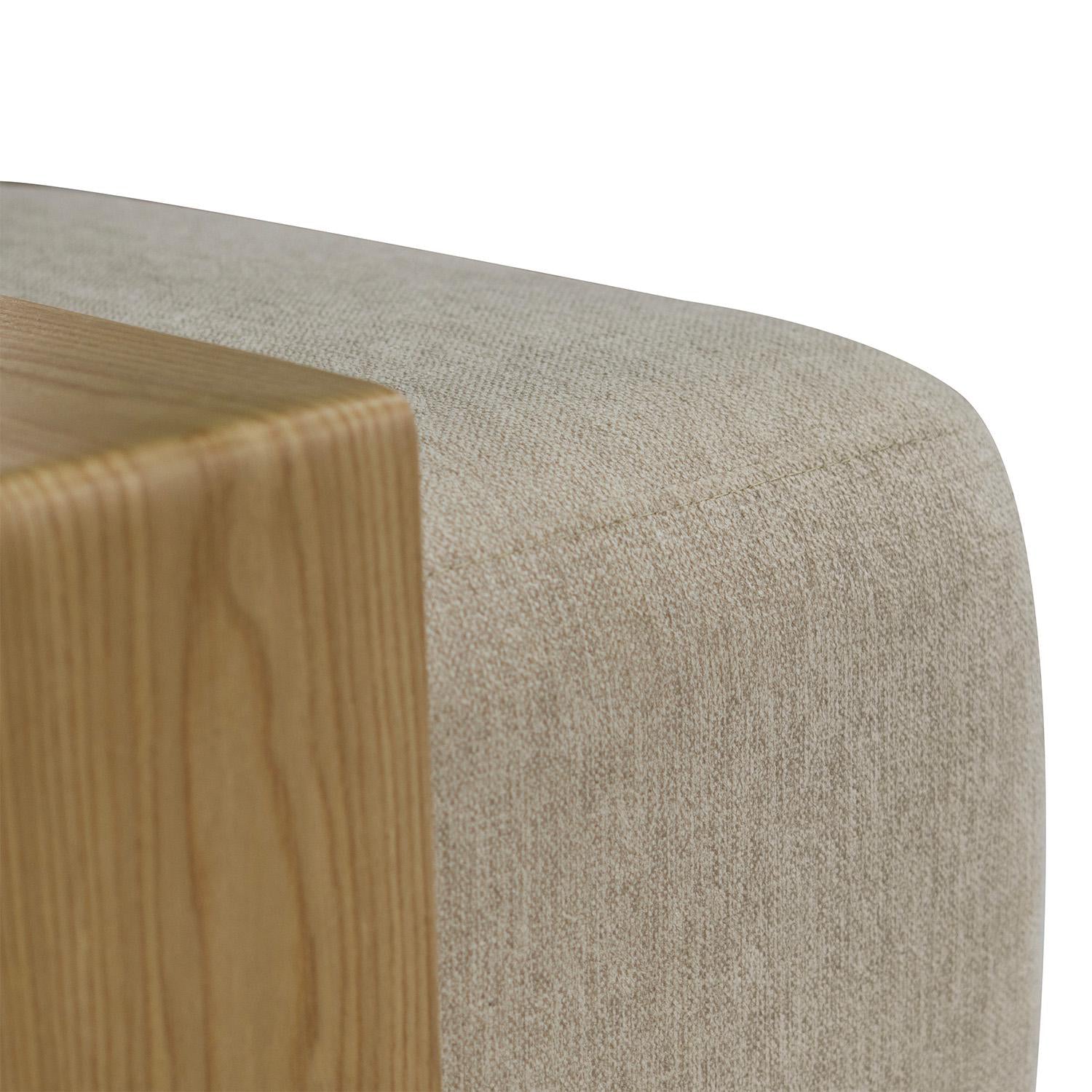 Mesa De Centro Fiori Boucle Ferrero Avellana, Natural
