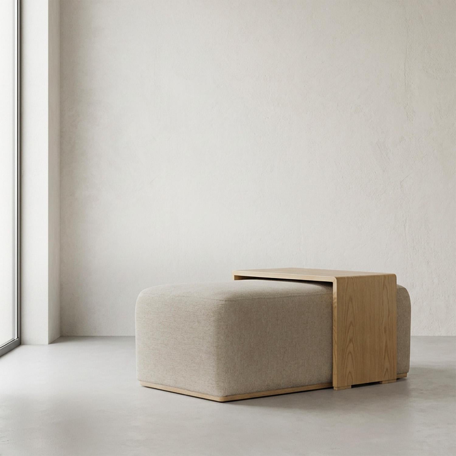 Mesa De Centro Fiori Boucle Ferrero Avellana, Natural