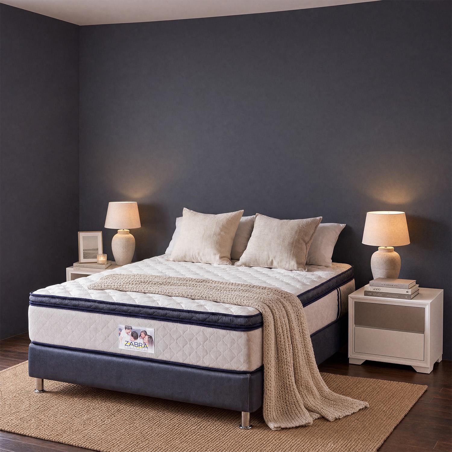 Base Cama Doble Movemento Azul
