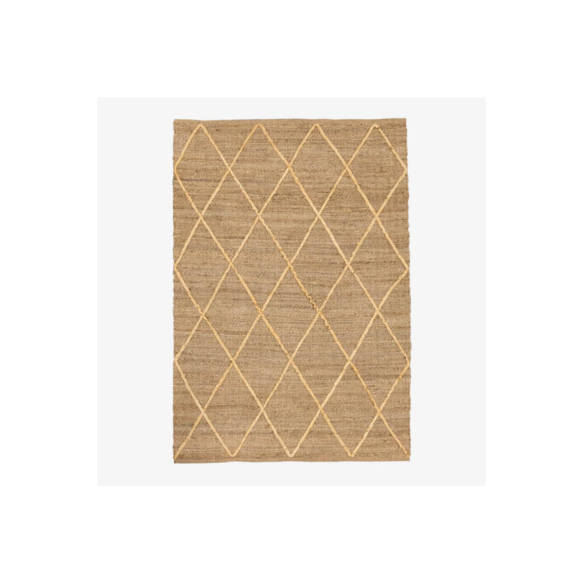 Alfombra 160X230 Cassava Rombos Yute Nat