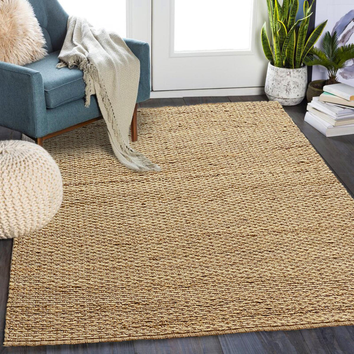 Alfombra 120X170 Zinnia Yute Natural
