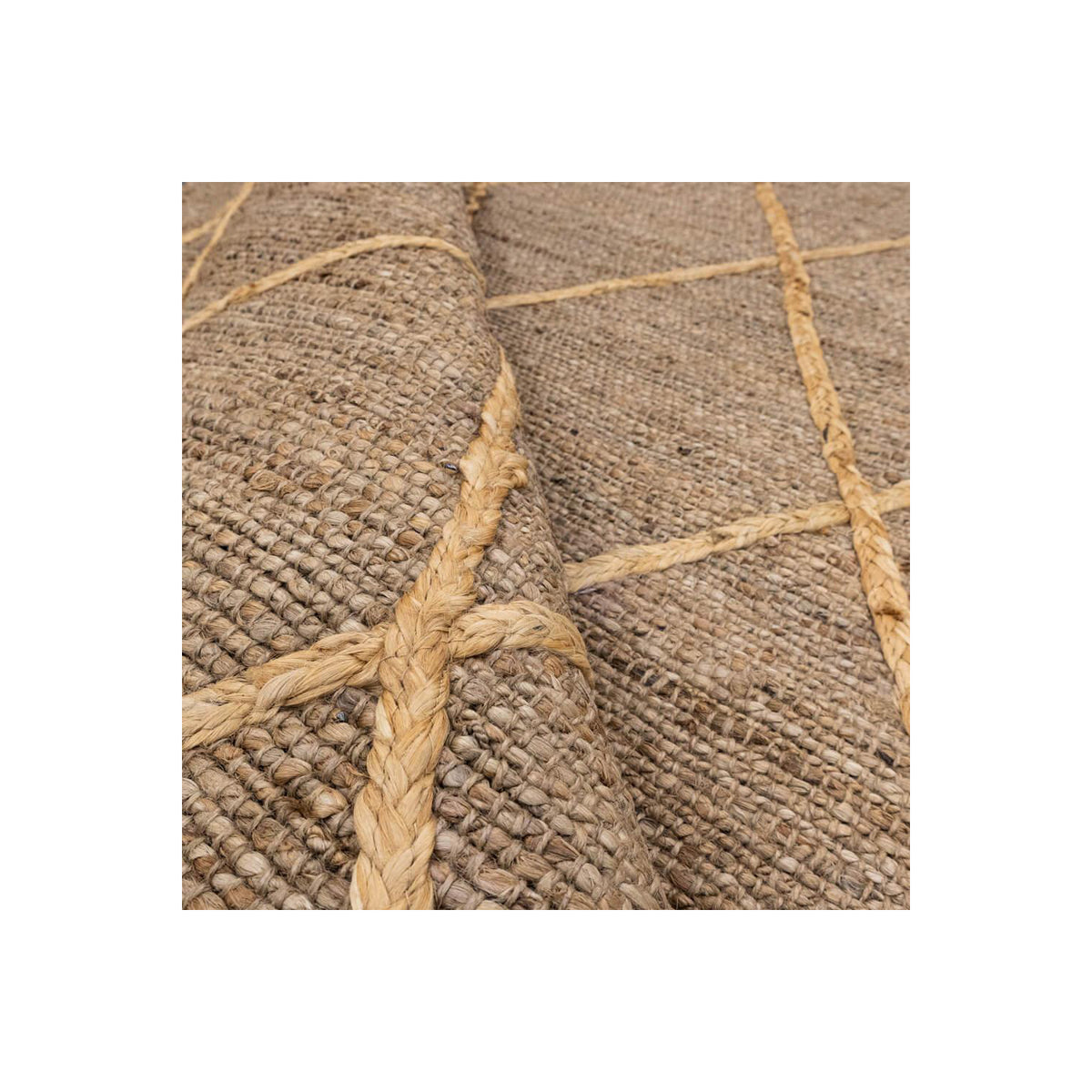 Alfombra 200X300 Cassava Rombos Yute Nat