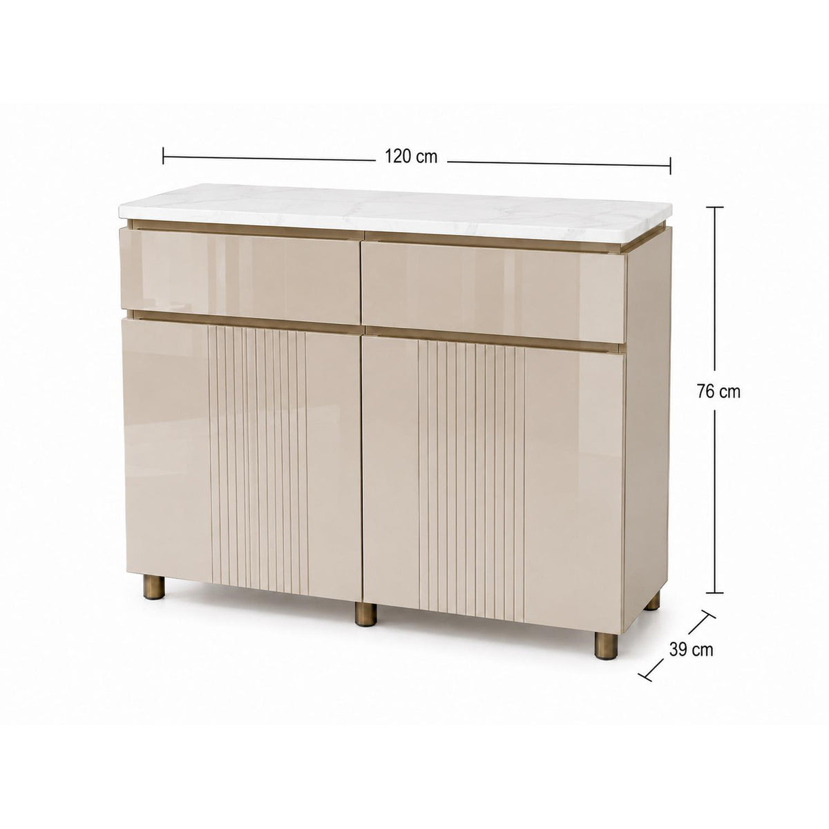 Bifé Salvatore 120 Taupe, Champaña