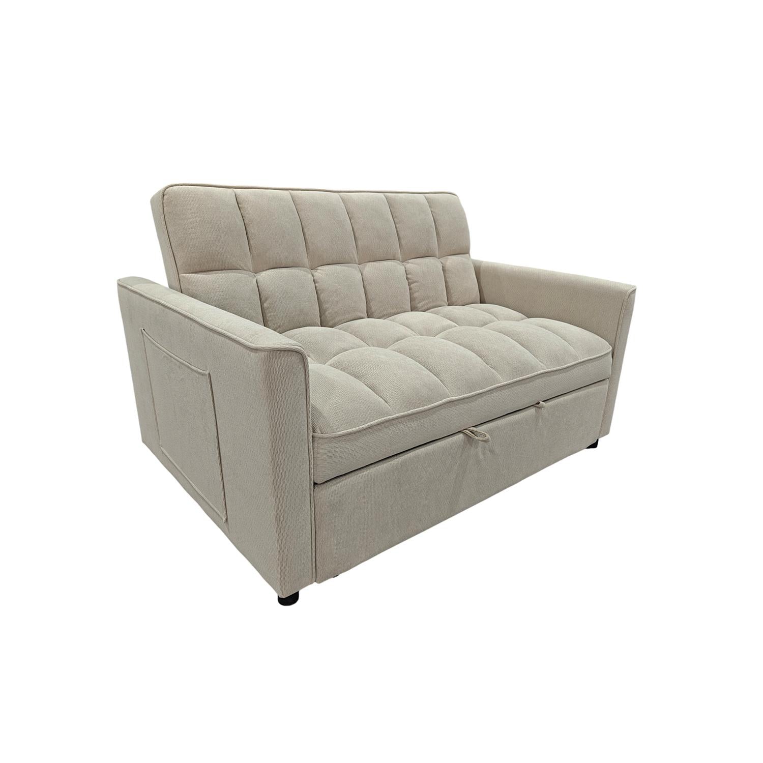 Sofá Cama Gaia Chenille Beige